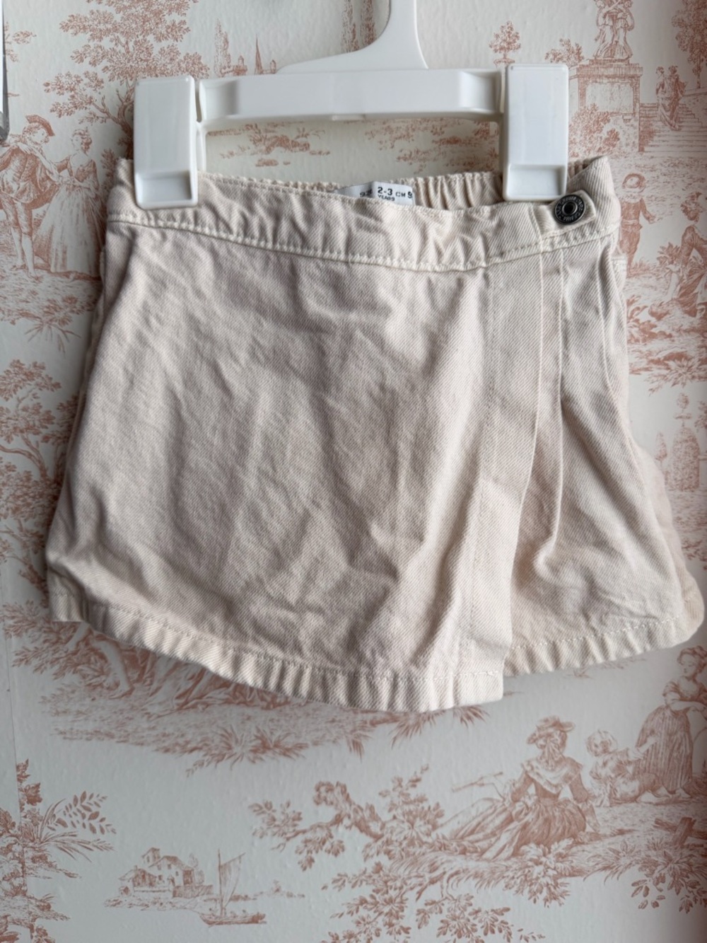Zara Kids Cream Skorts - Neutral Summer Staple. 2-3 years
